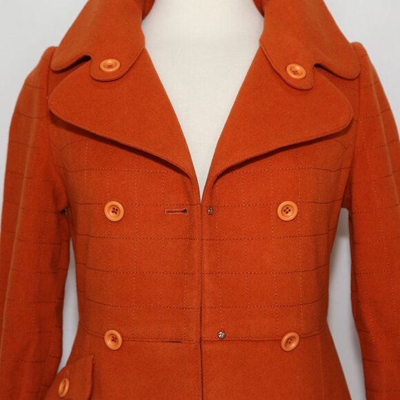 Louis Feraud from Paris Workshop Pretà Porter(ready-to-wear) vintage wool coat - Picture 8 of 15